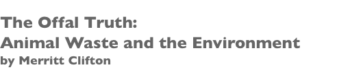 The Offal Truth: Animal Waste and